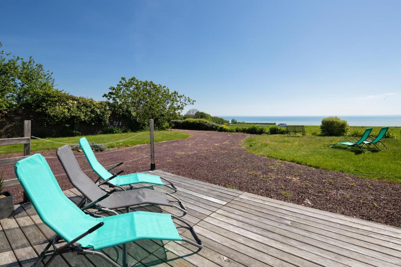 La Metairie-Du-Vauhariot - Vue Mer Et Mont Saint Michel - Piscine Chauffee - Acces Gr34 Cancale Exteriör bild