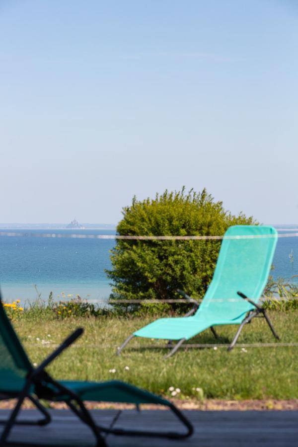 La Metairie-Du-Vauhariot - Vue Mer Et Mont Saint Michel - Piscine Chauffee - Acces Gr34 Cancale Exteriör bild